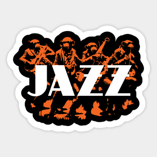 jazz monkey band Sticker